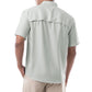 Men's Short Sleeve Texture Gingham Performance Fishing Shirt View 2