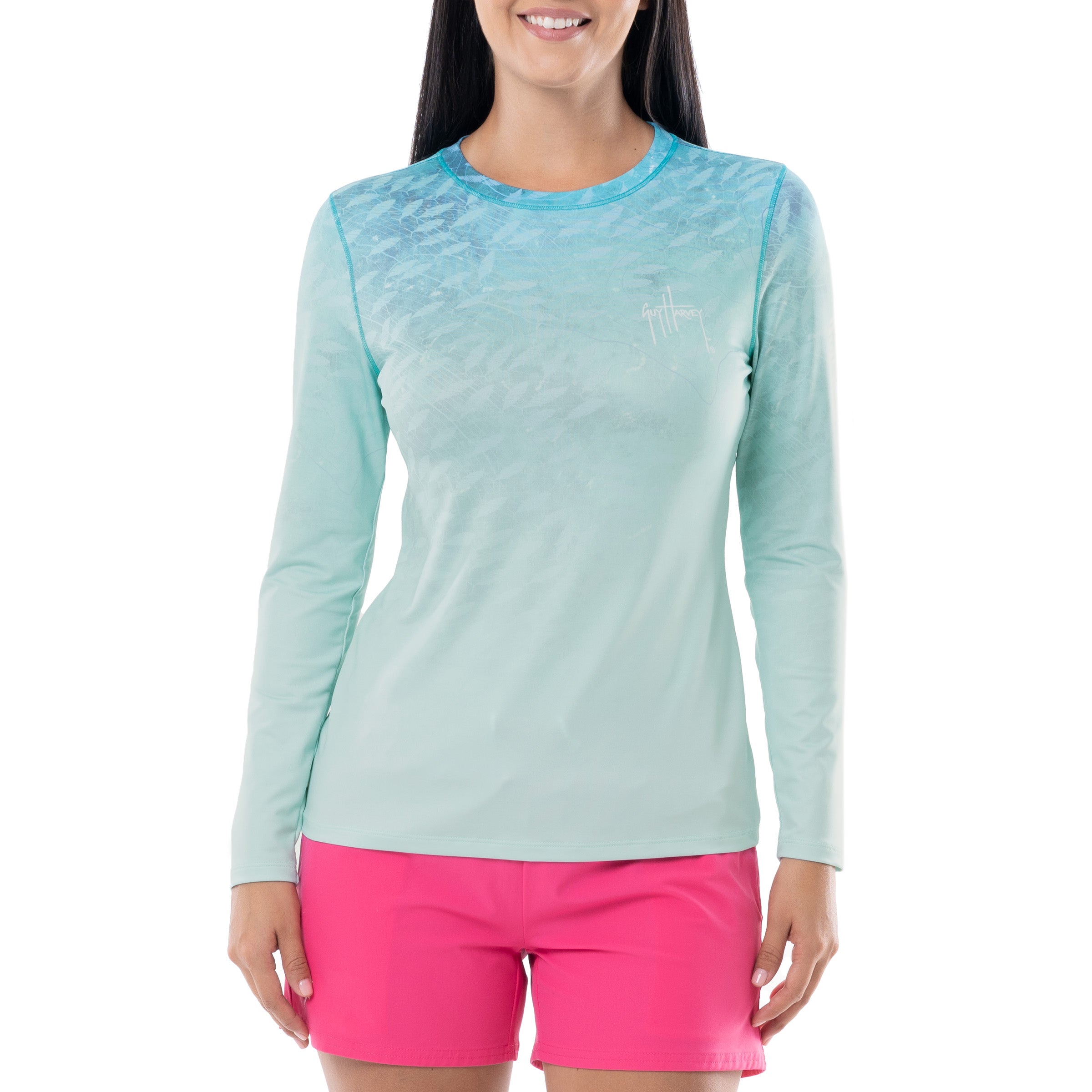 Ladies Tuna Radar Long Sleeve Performance Sun Protection Top View 7