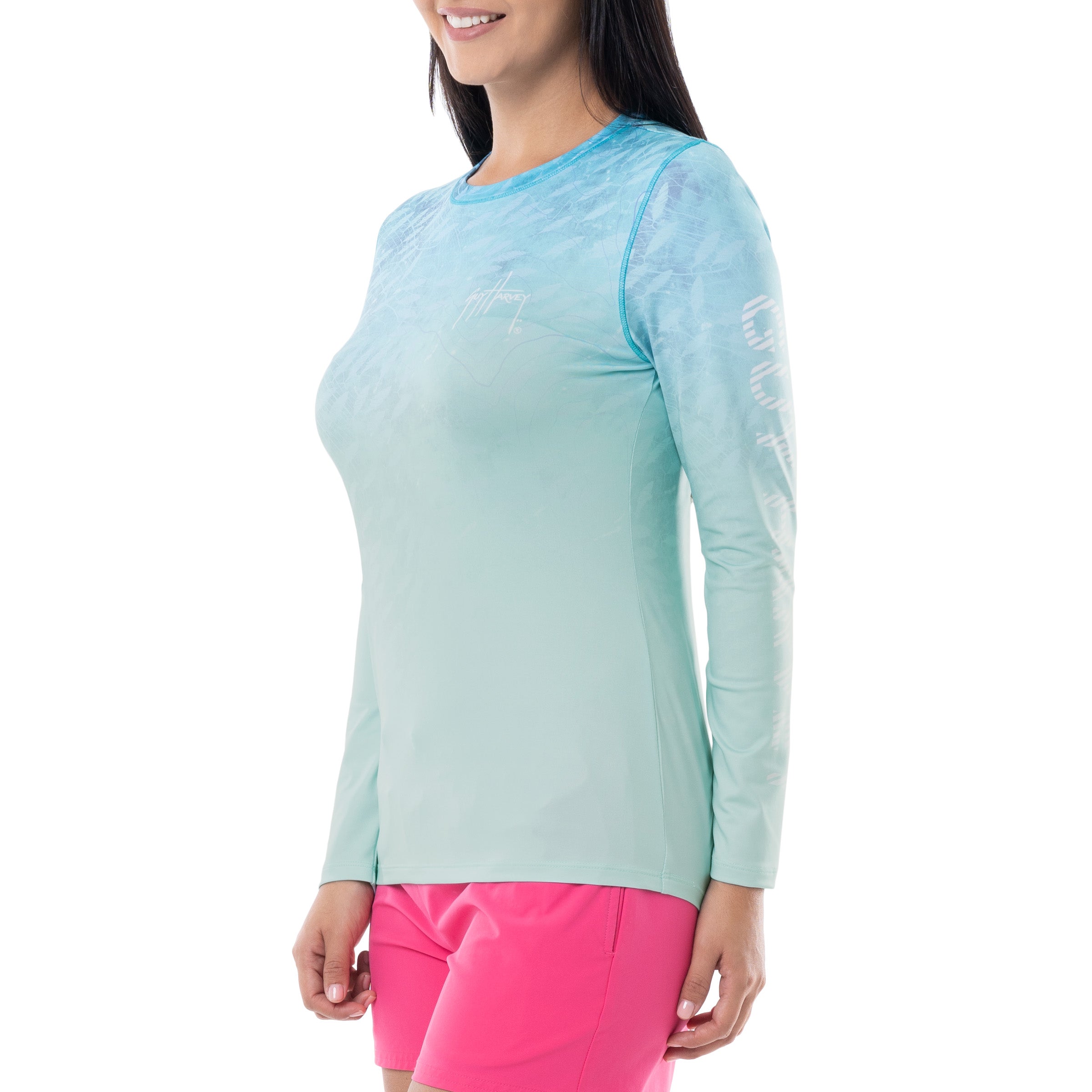 Ladies Tuna Radar Long Sleeve Performance Sun Protection Top View 10