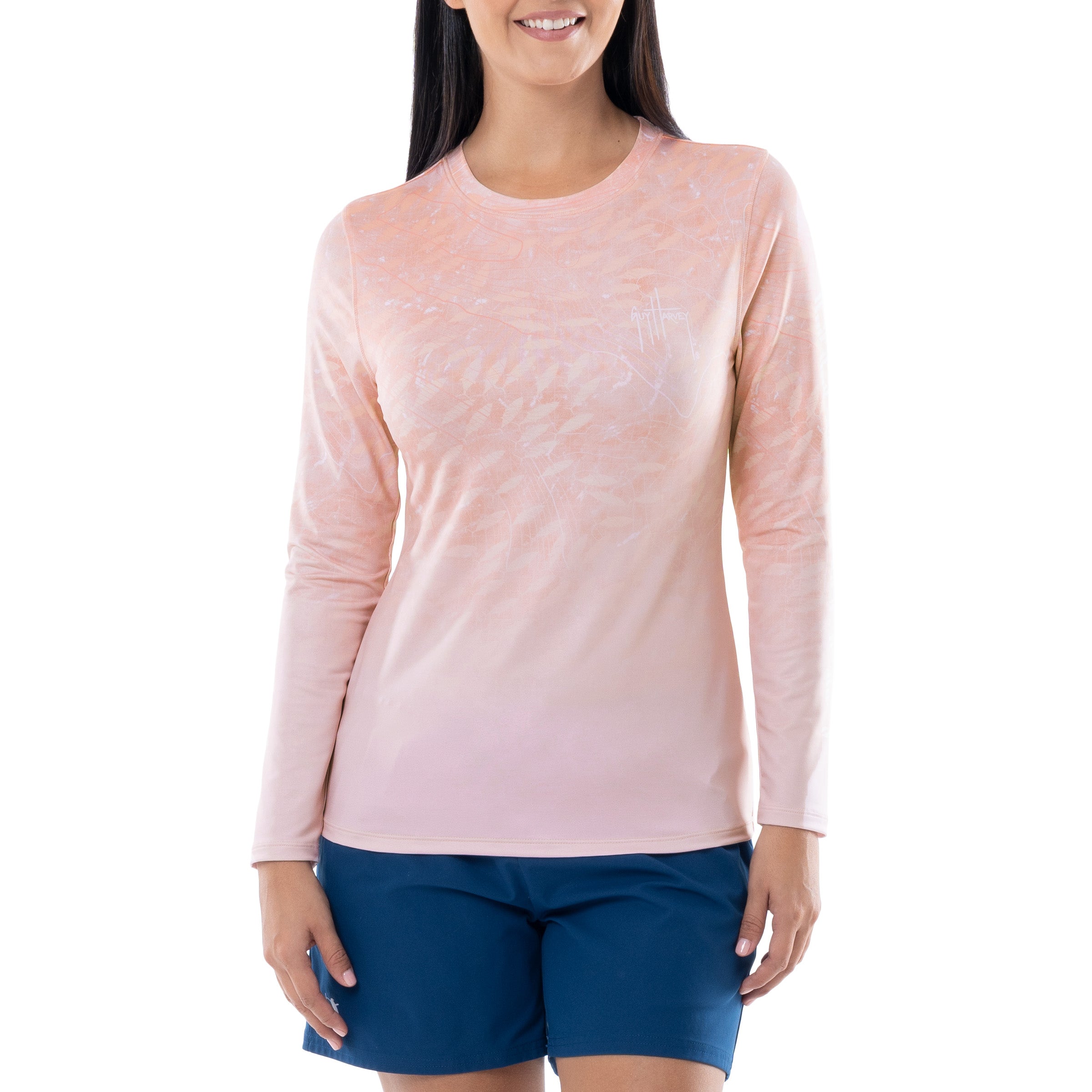 Ladies Tuna Radar Long Sleeve Performance Sun Protection Top View 13