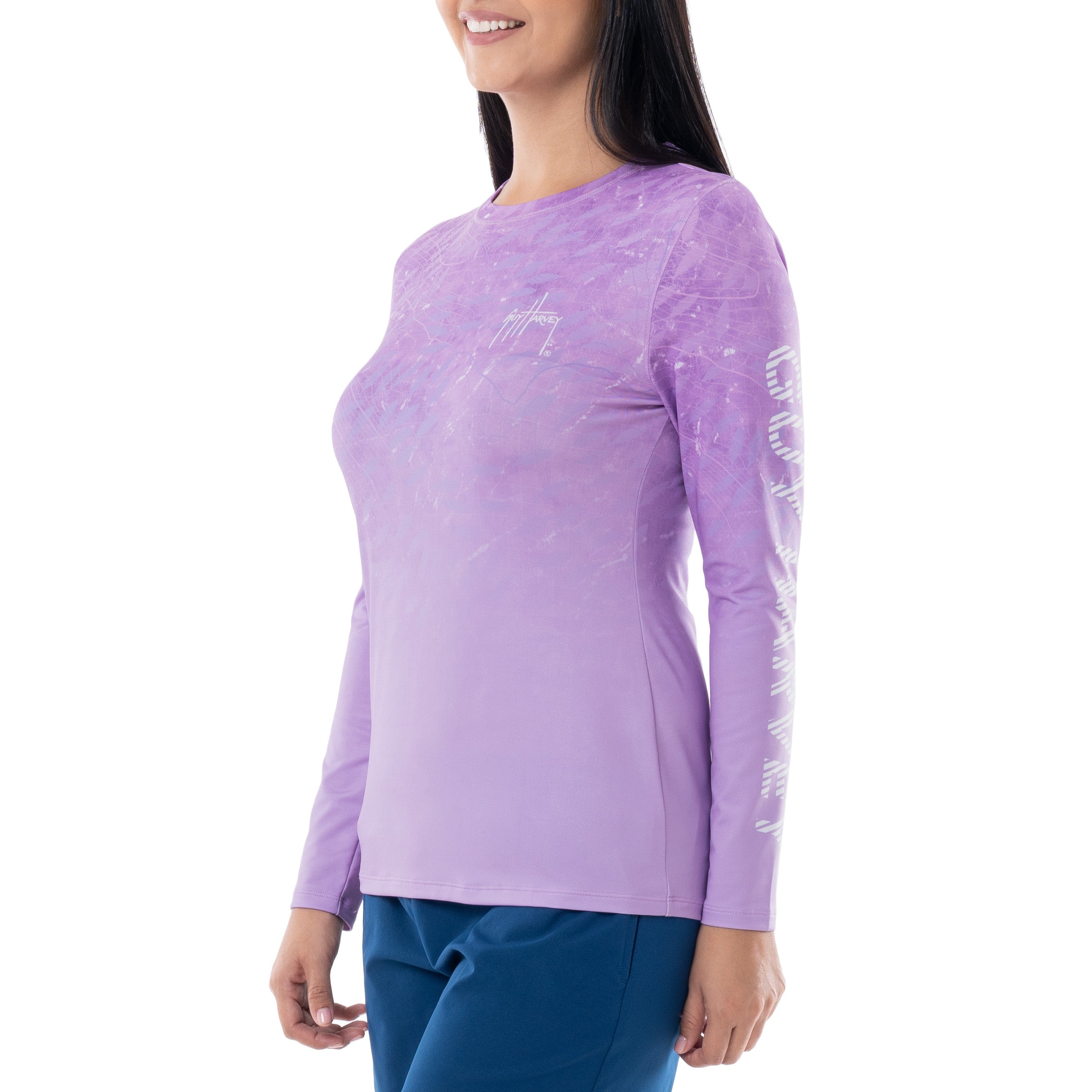 Ladies Tuna Radar Long Sleeve Performance Sun Protection Top View 5