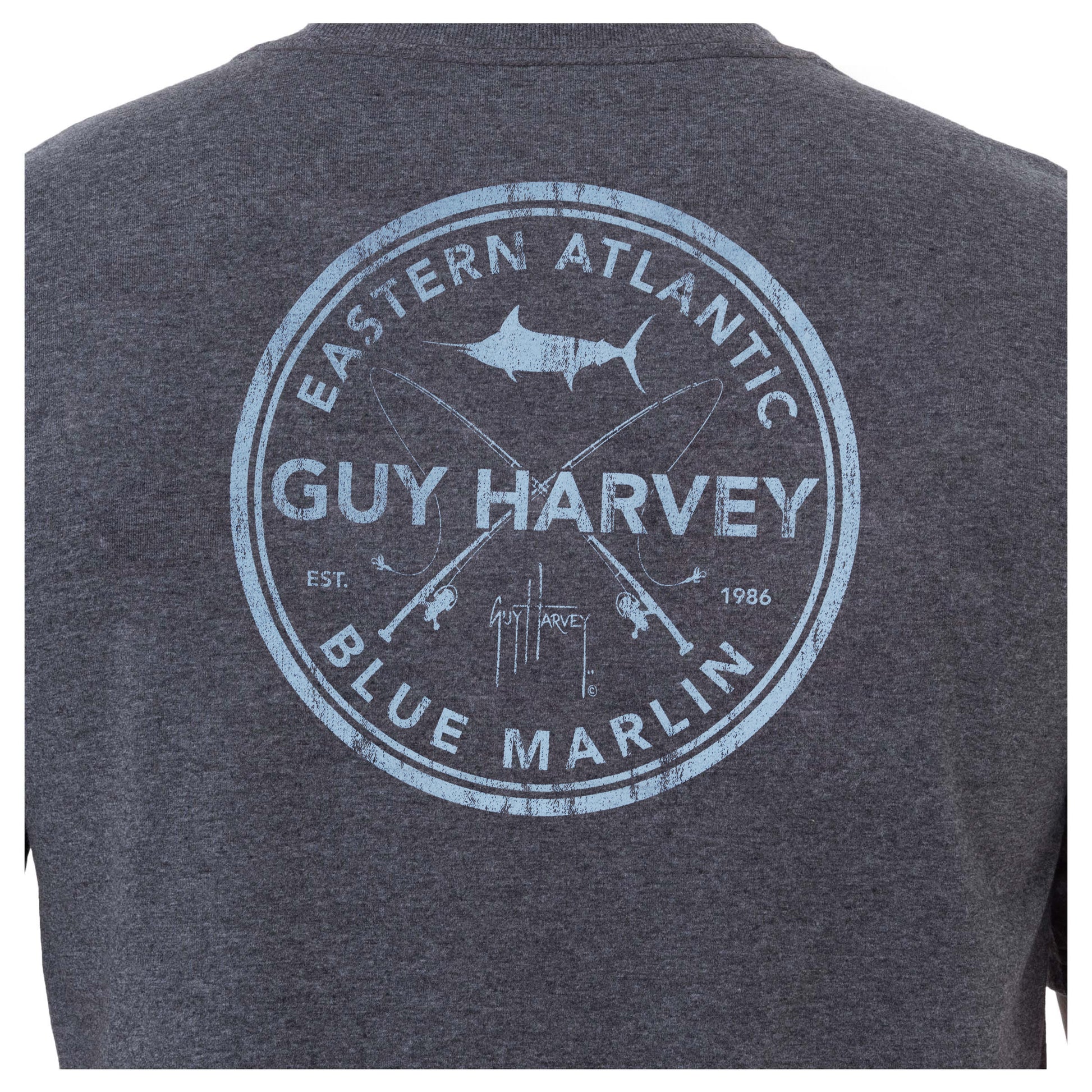 Guy Harvey Bluewater Marlin Fishing Short Sleeve - Depop