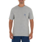 Men Freshwater Stars and Stripes Bass Short Sleeve Pocket T-Shirt
