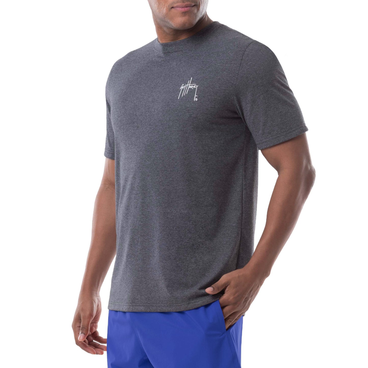 Men's EA Blue Marlin Threadcycled Short Sleeve T-Shirt View 4