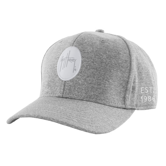 Men's Grey Cationic Velcro Back Performance Flex Fitted Hat