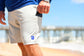 Men's Blue Performance Hybrid Short 4-Way Stretch