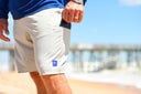 Men's Khaki Performance Hybrid Short 4-Way Stretch View 5
