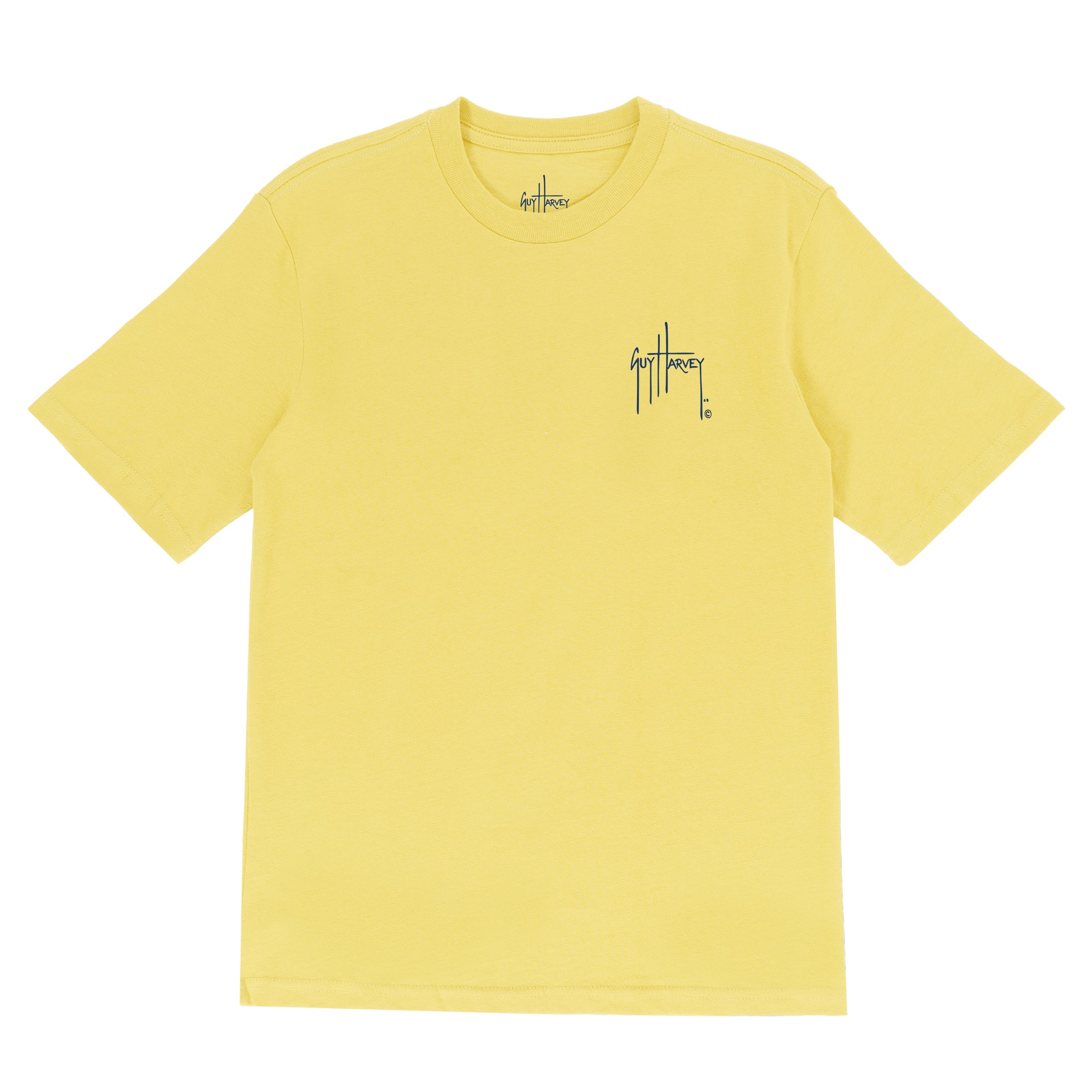 Kids Mahi Madness Short Sleeve Yellow T-Shirt View 3