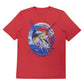 Kids Marlin Chase Short Sleeve Red T-Shirt