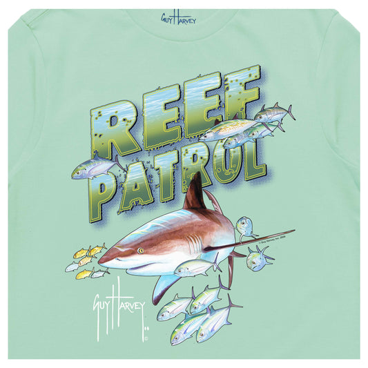 Kids Reef Patrol Short Sleeve Green T-Shirt View 2