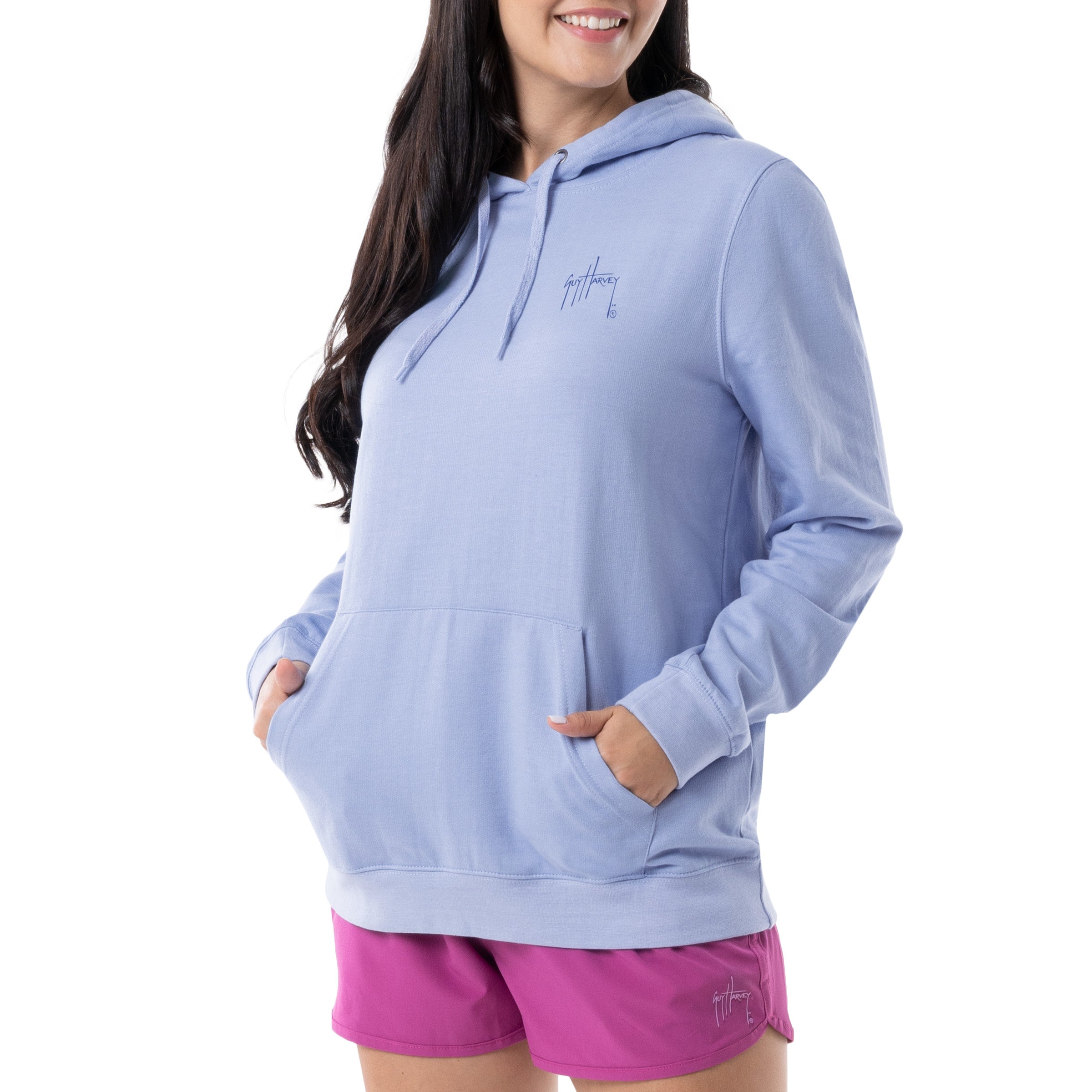 Ladies Sunrise in Paradise Fleece Hoodie View 3