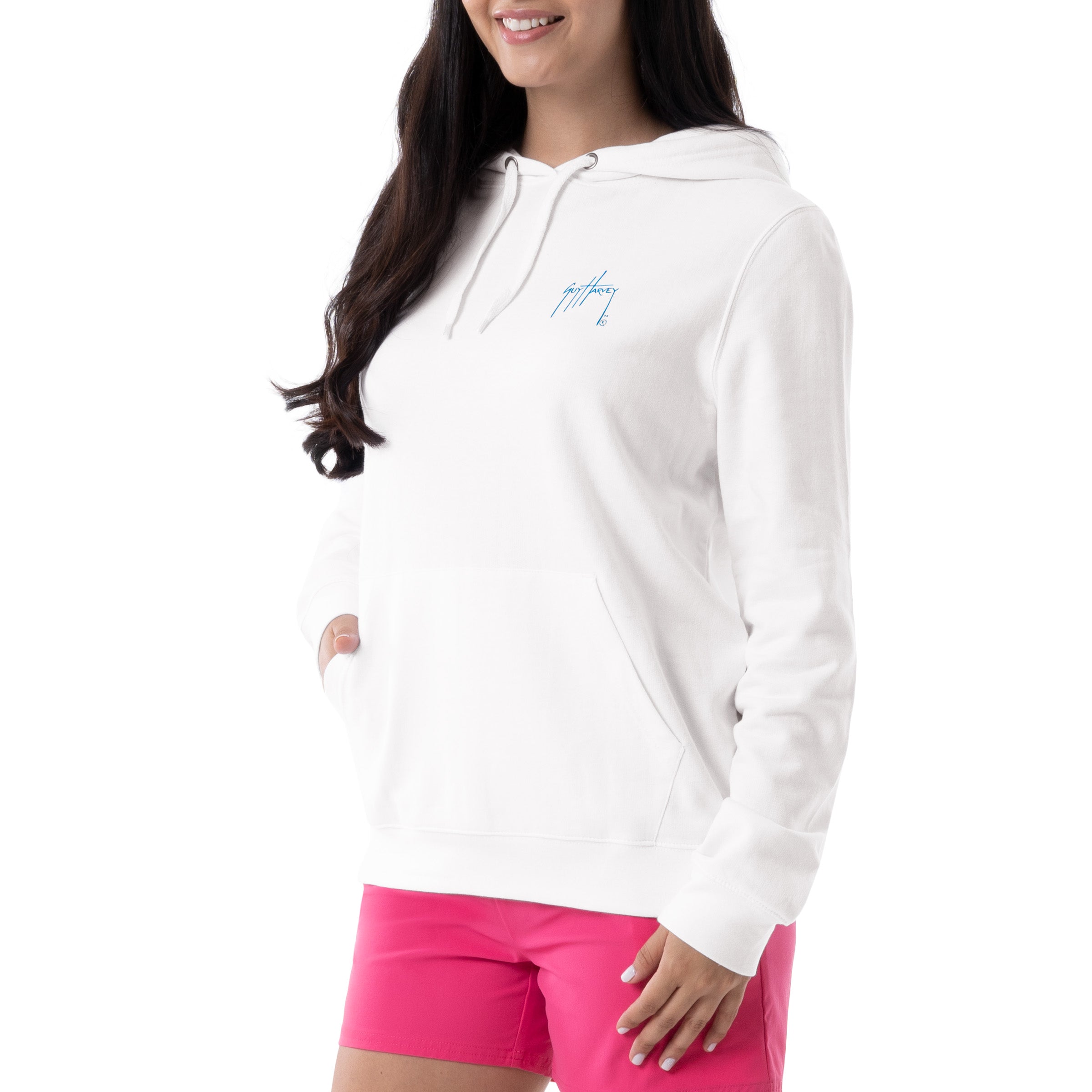 Ladies Tropical Paradise Fleece Hoodie View 3