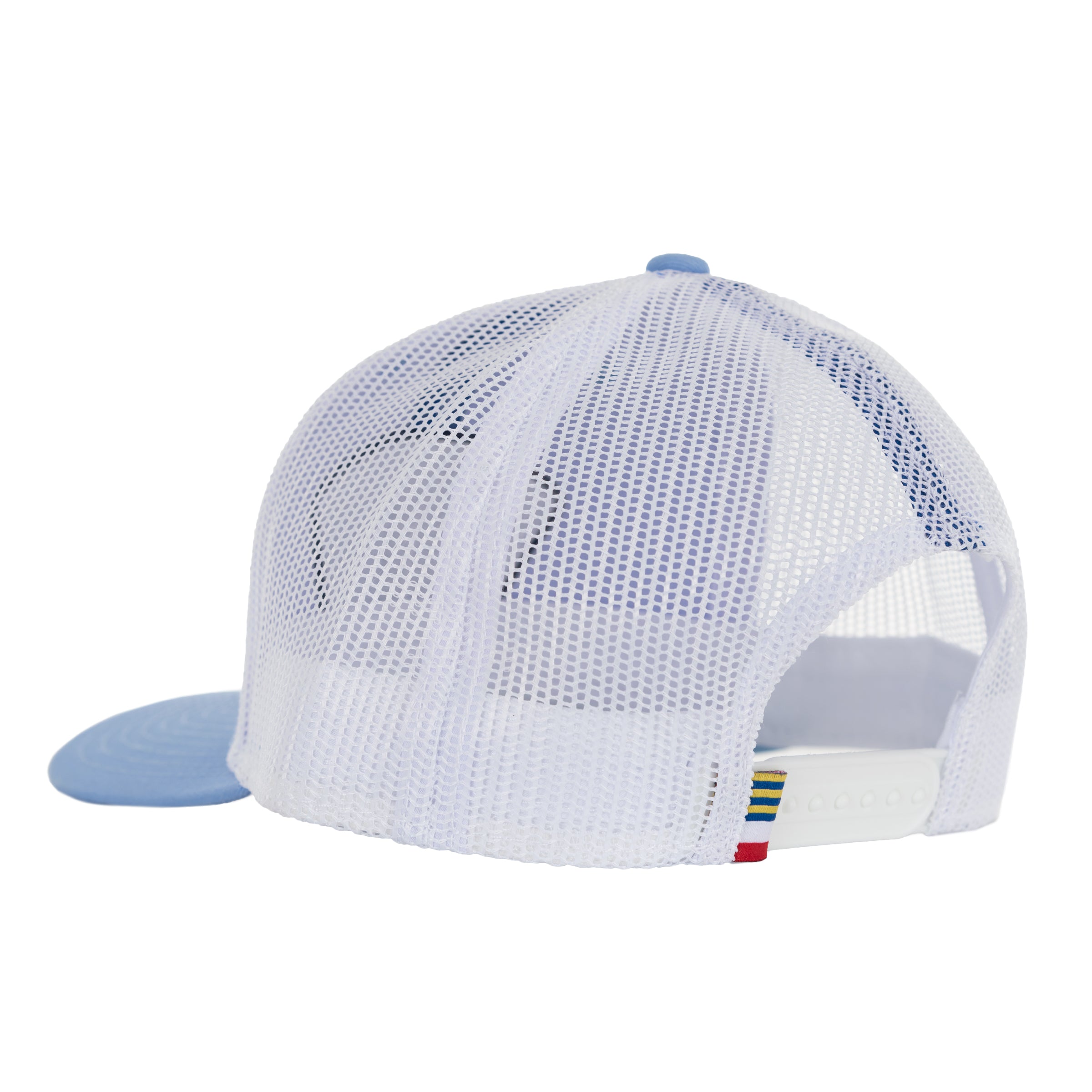 Ladies Light Blue Cali Vibes Mesh Trucker Hat View 2