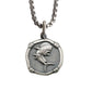 Medium Size Sterling Silver Pendant with Box Chain Necklace
