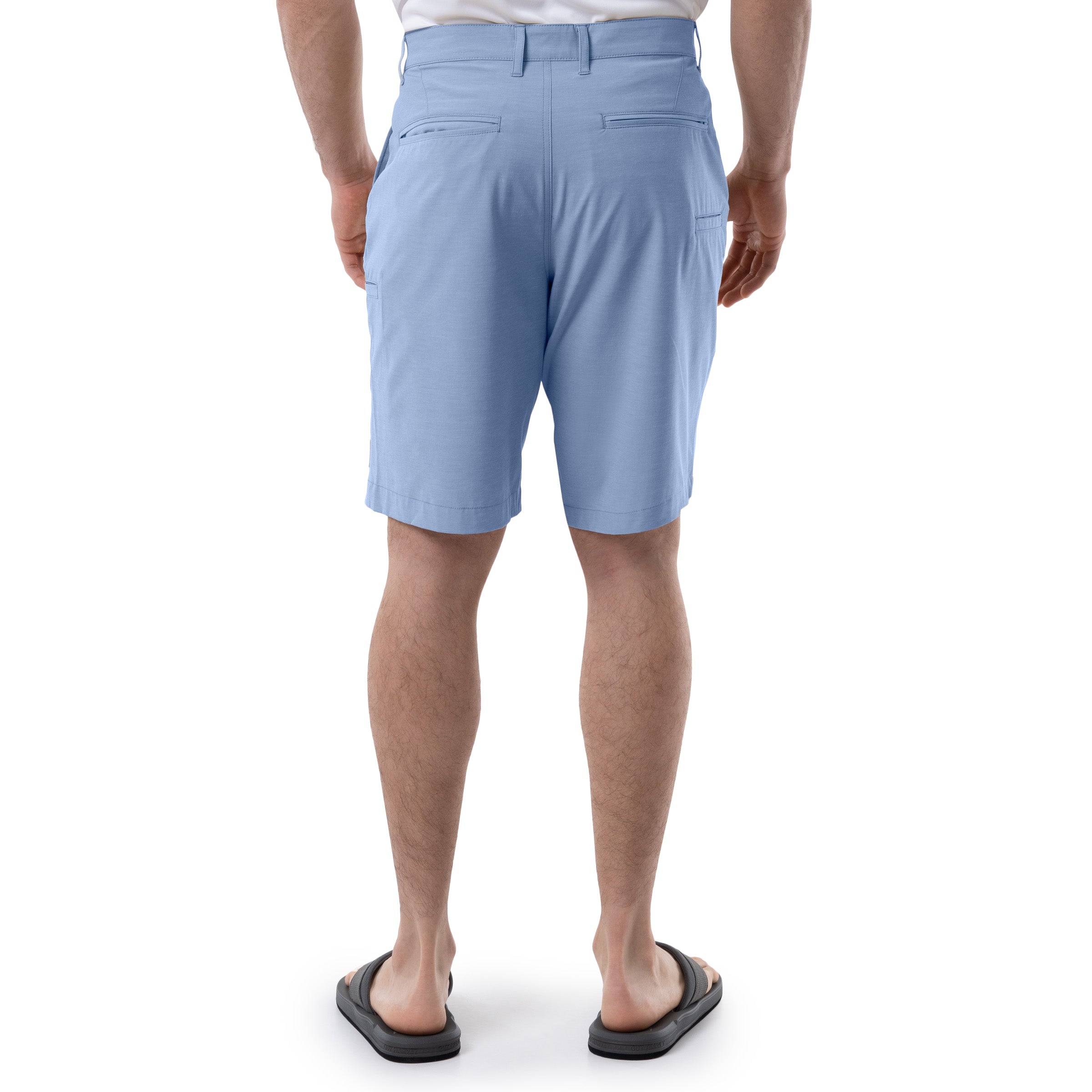 Men's Blue Performance Hybrid Short 4-Way Stretch View 6