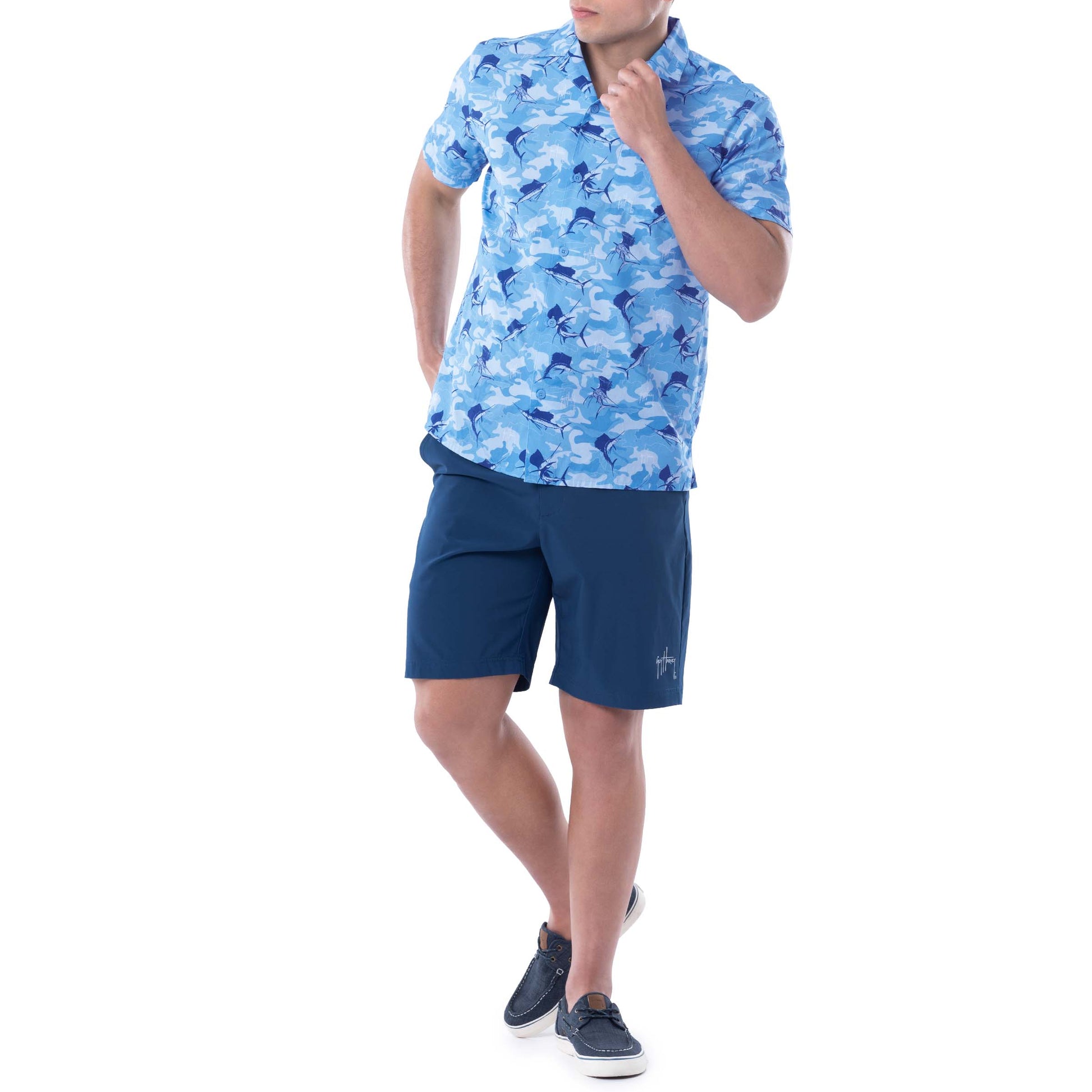 Guy Harvey Fishing Camo Shirt  Camo shirts, Guy harvey, Shirts