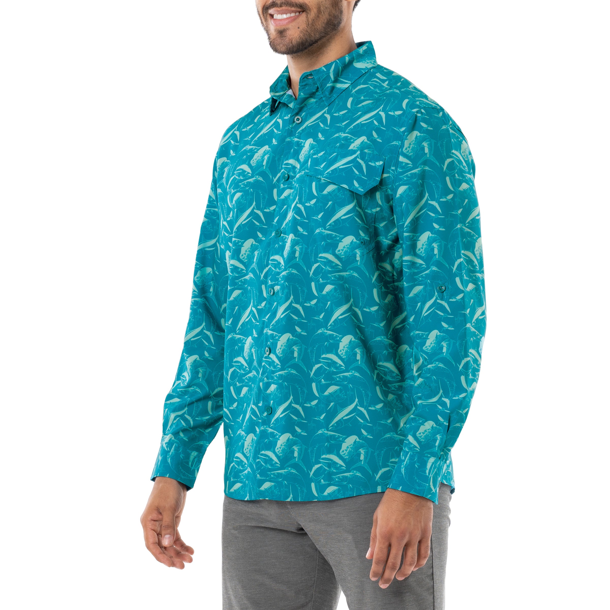 Men's Dive Harvey Long Sleeve Fishing Shirt View 17