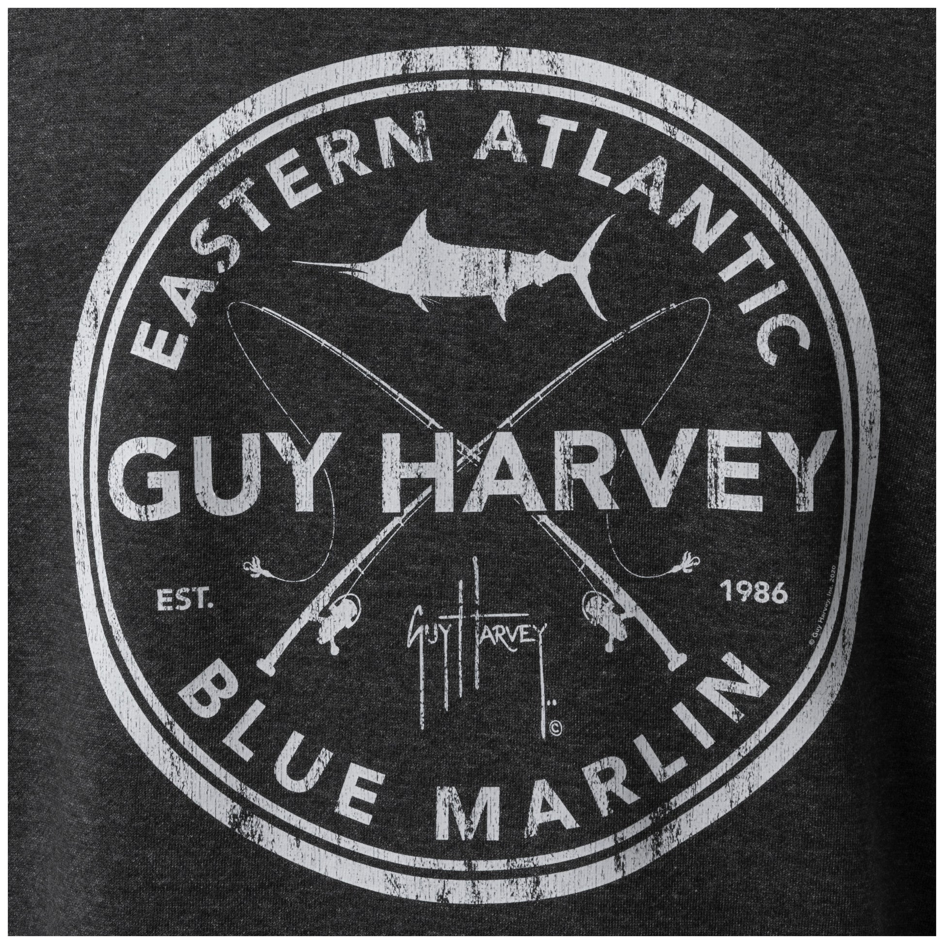 Men's EA Blue Marlin Fleece Hoodie View 4