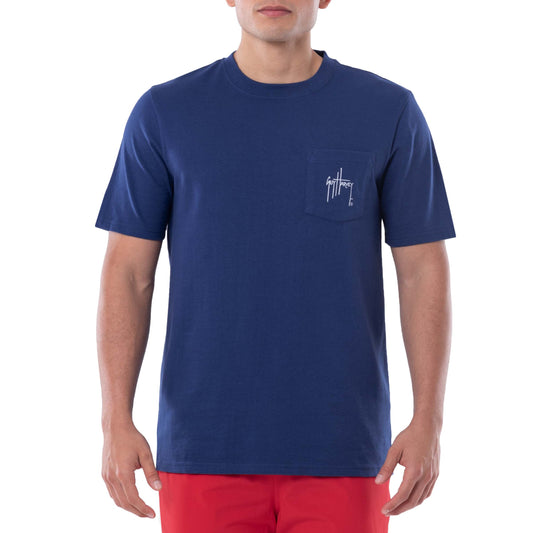 Men's Stars and Stripes Short Sleeve Pocket T-Shirt View 2