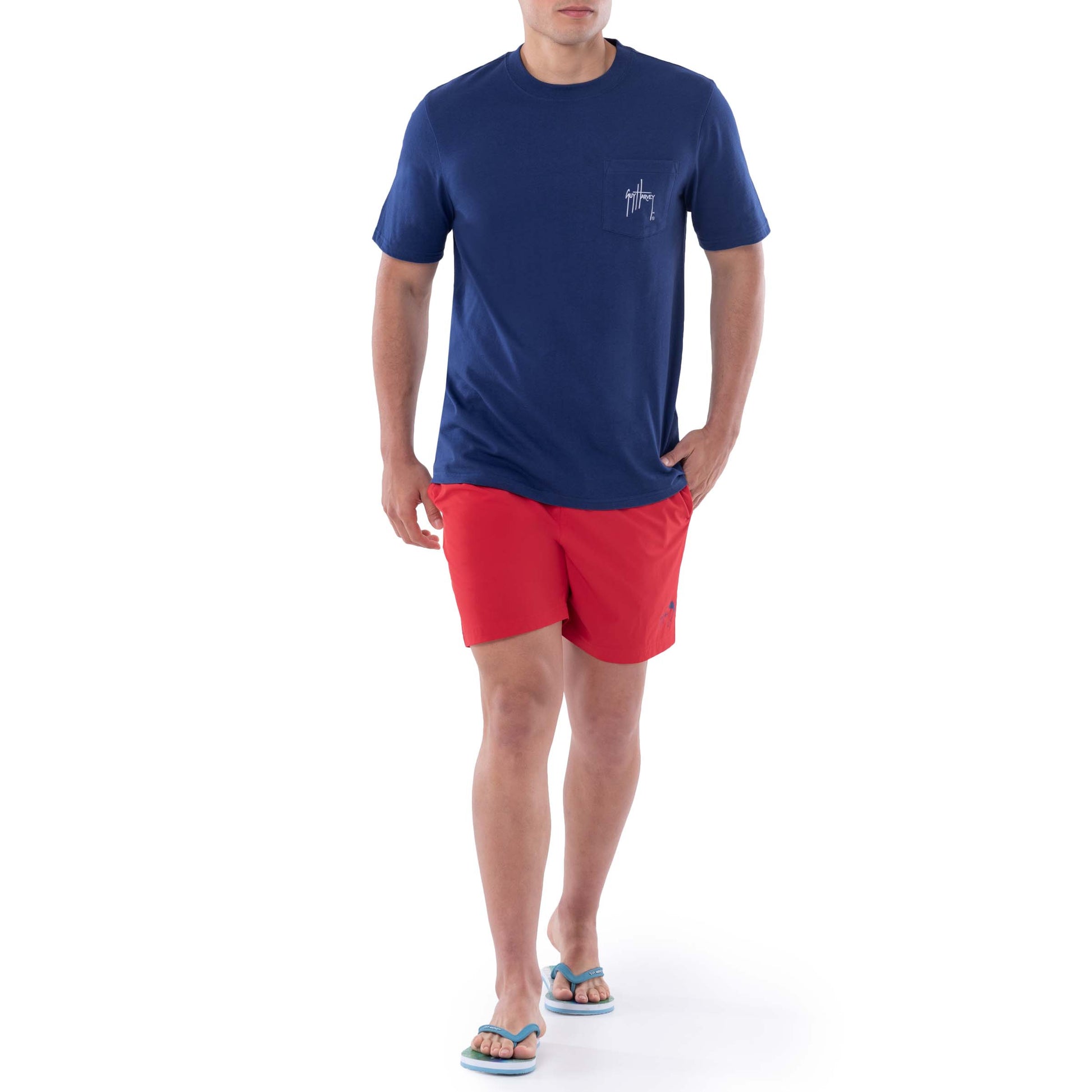 Men's Stars and Stripes Short Sleeve Pocket T-Shirt View 6