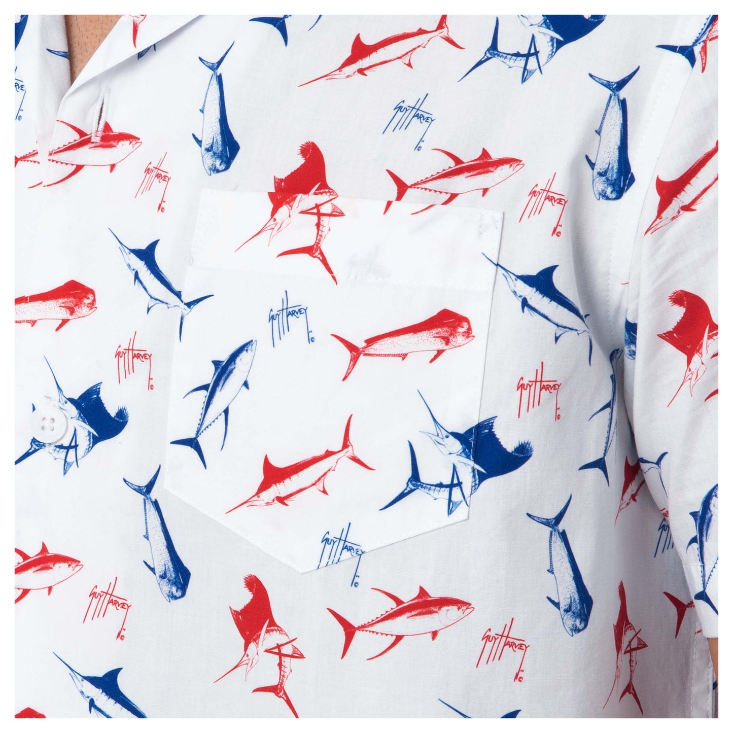 Men's Gamefish Americana Short Sleeve Fishing Shirt