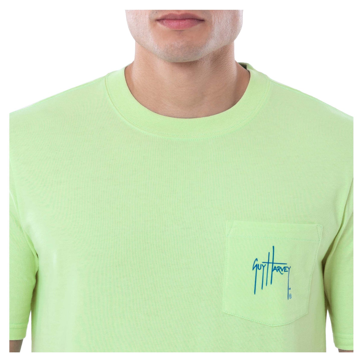 Muskie Silhouette, Olive Green Short Sleeve Fishing T-shirt