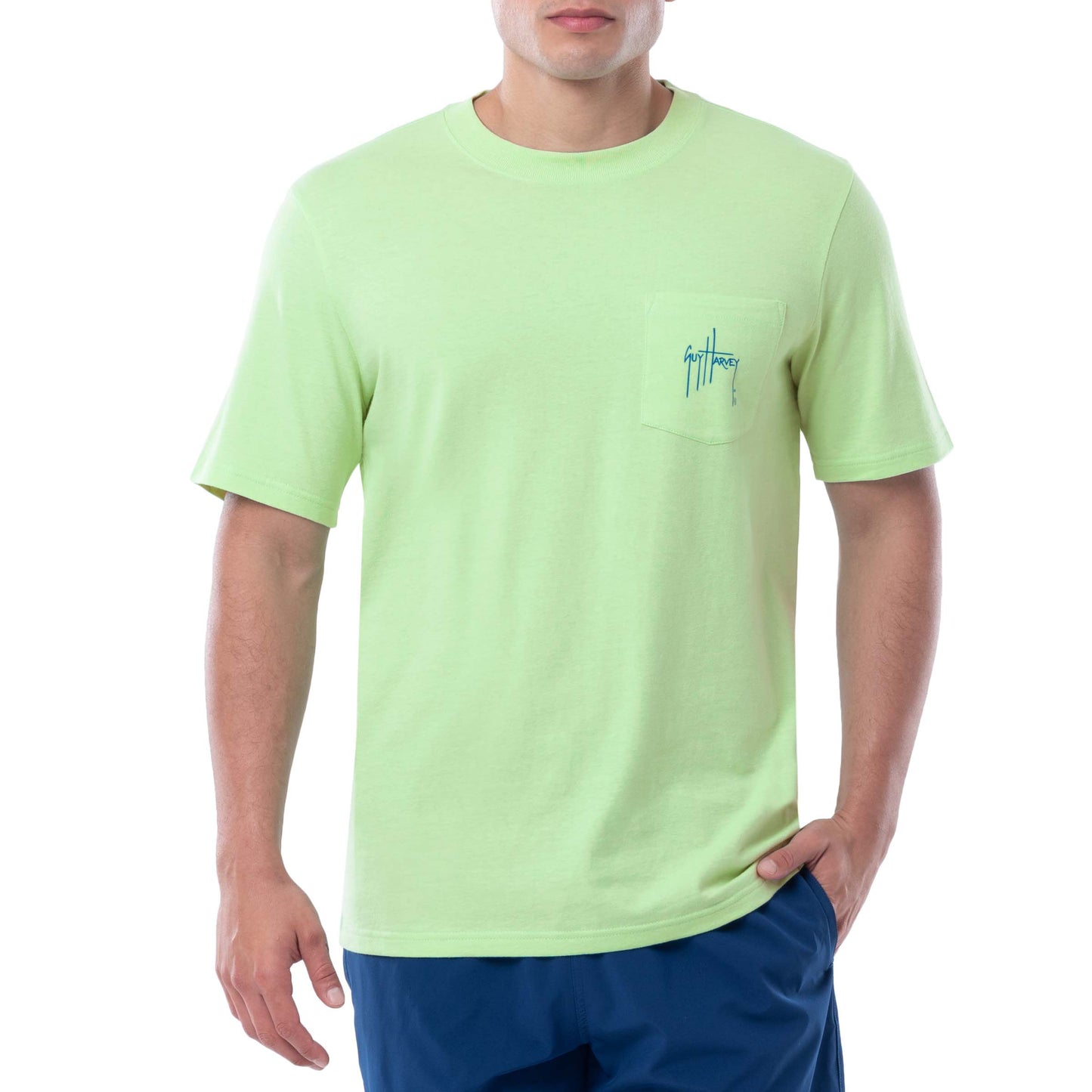 Men's Offshore Fishing Short Sleeve Pocket T-Shirt View 6