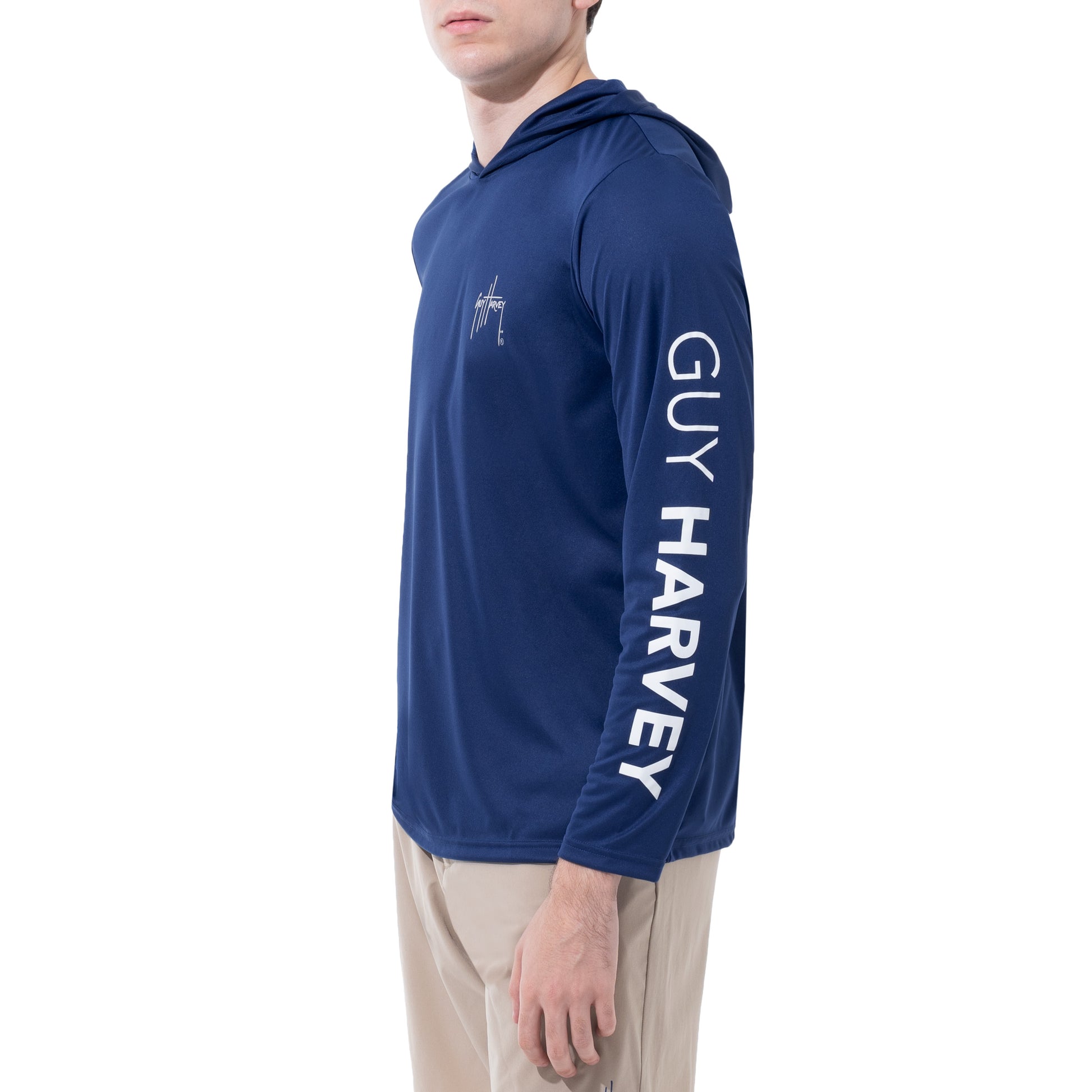 Guy Harvey | Men's Sail Patrol Performance Fishing Sun Protection Shirt UPF 50, Small