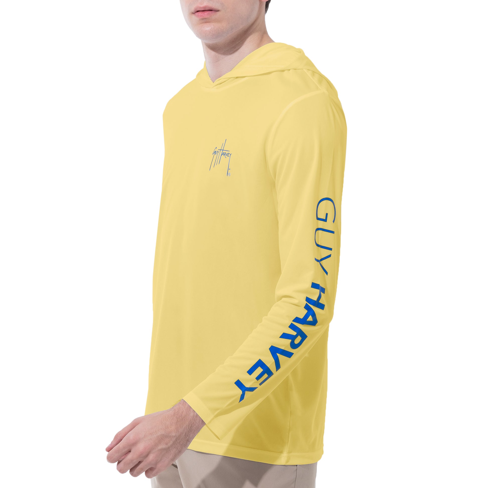 UPF 50+ Hooded Long Sleeve Performance T-Shirt, Men's Sun Protection, UV Protection Sun Hoodie, Sun Protective SPF Shirt, Sun Bound