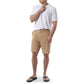Men's Khaki Performance Hybrid Short 4-Way Stretch View 9