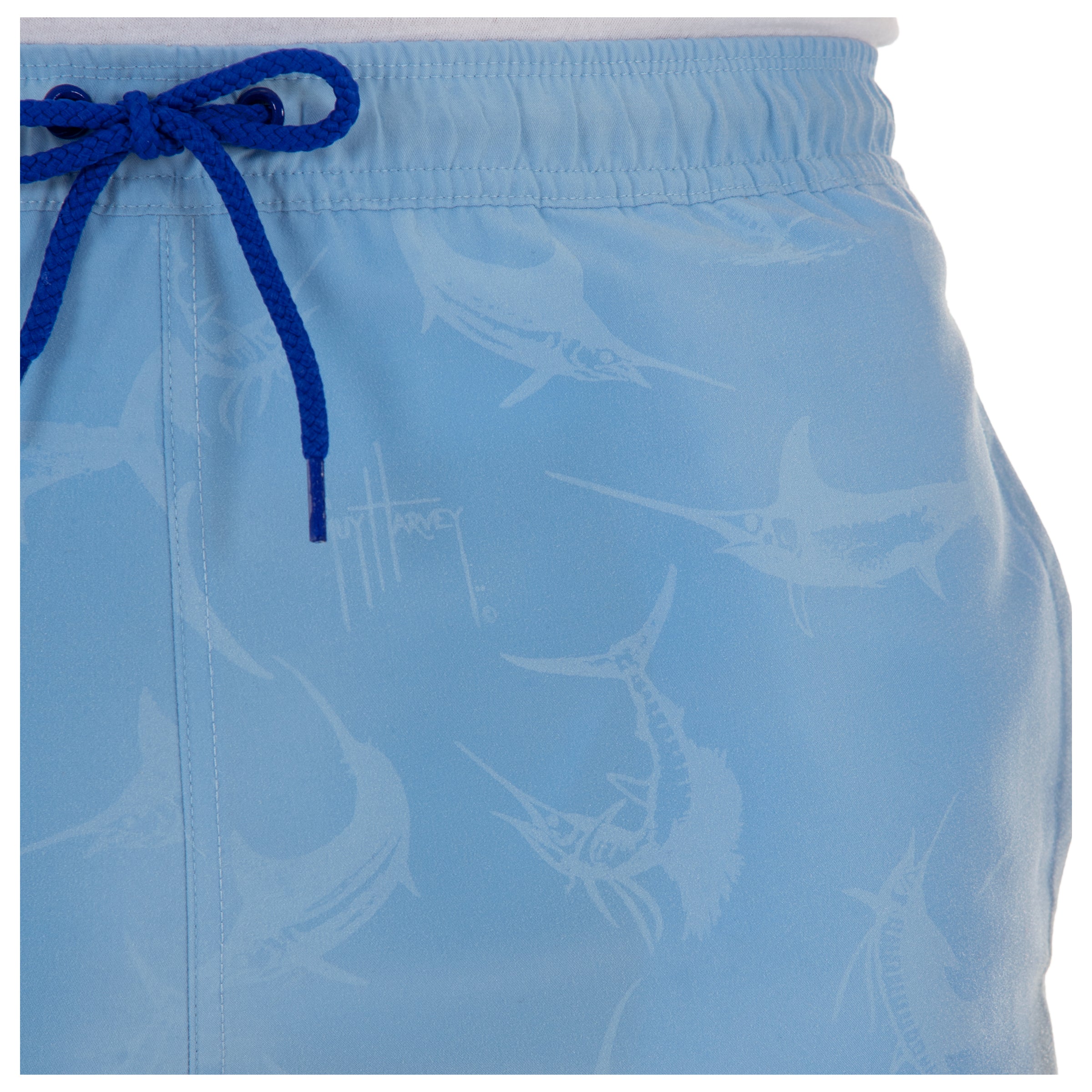 Men's Billfish Appearing Print 7" Volley Swim Trunk View 13