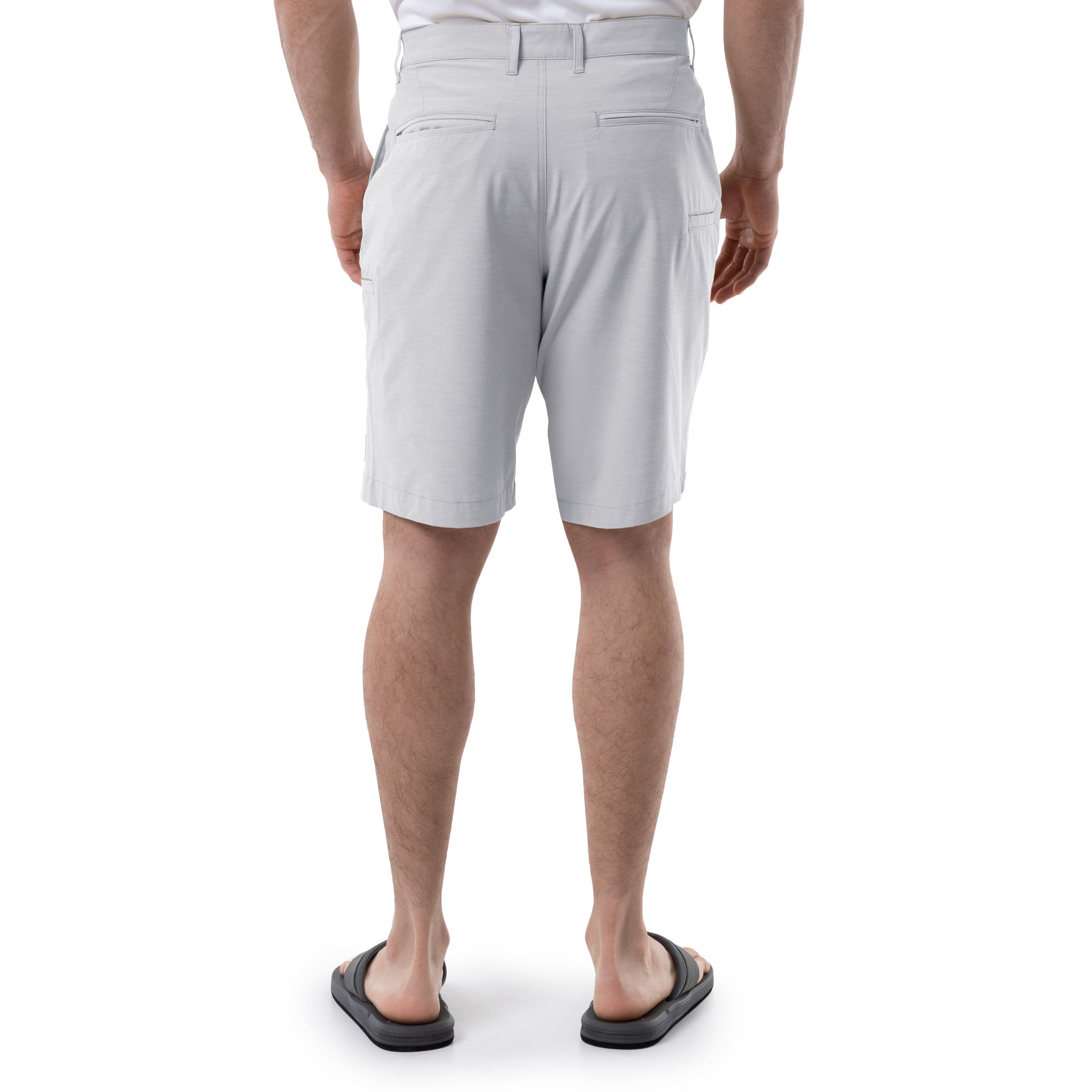 Men's Grey Performance Hybrid Short 4-Way Stretch View 6