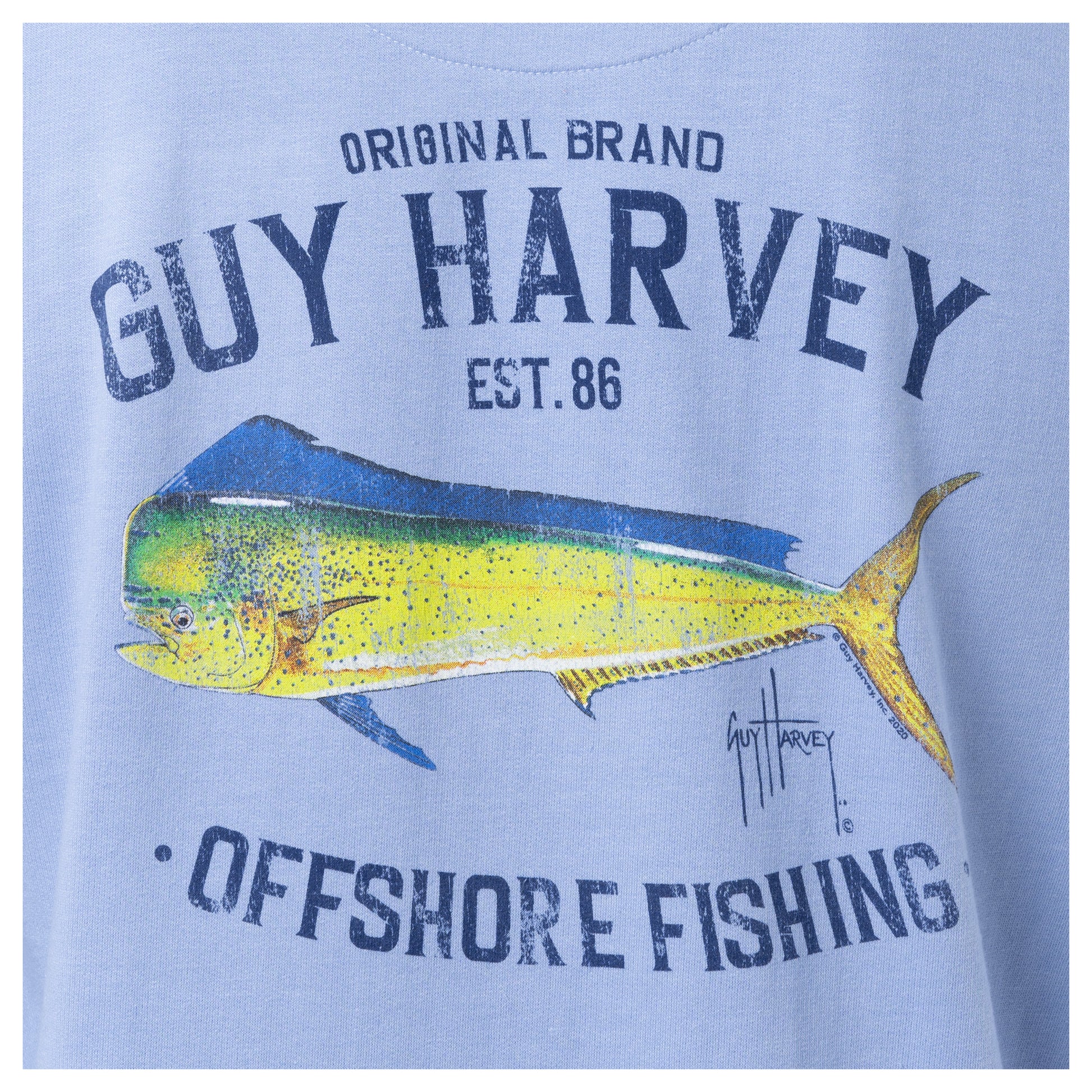 Guy Harvey Men's Off Shore Fishing Mahi Short Sleeve Tee