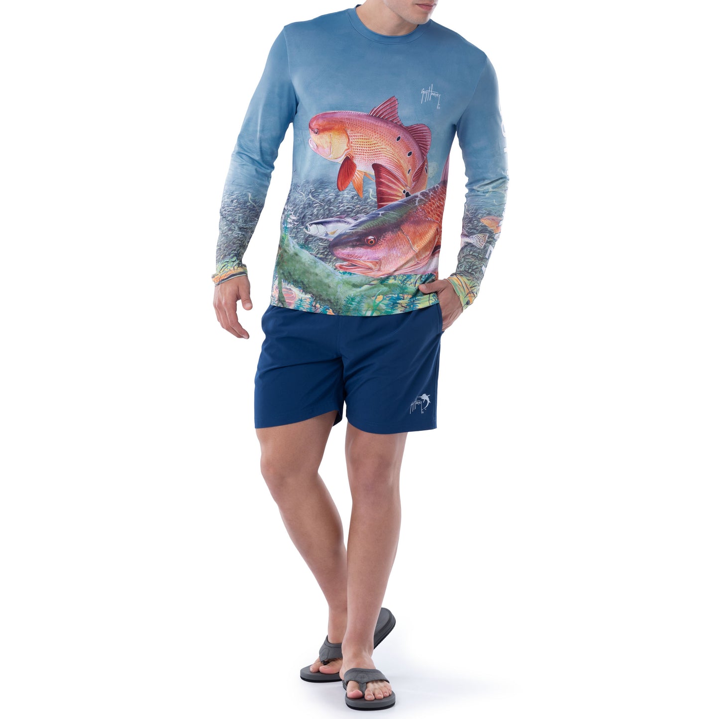 Fishing Performance Short Sleeve Shirt, men's UV 44+ sun