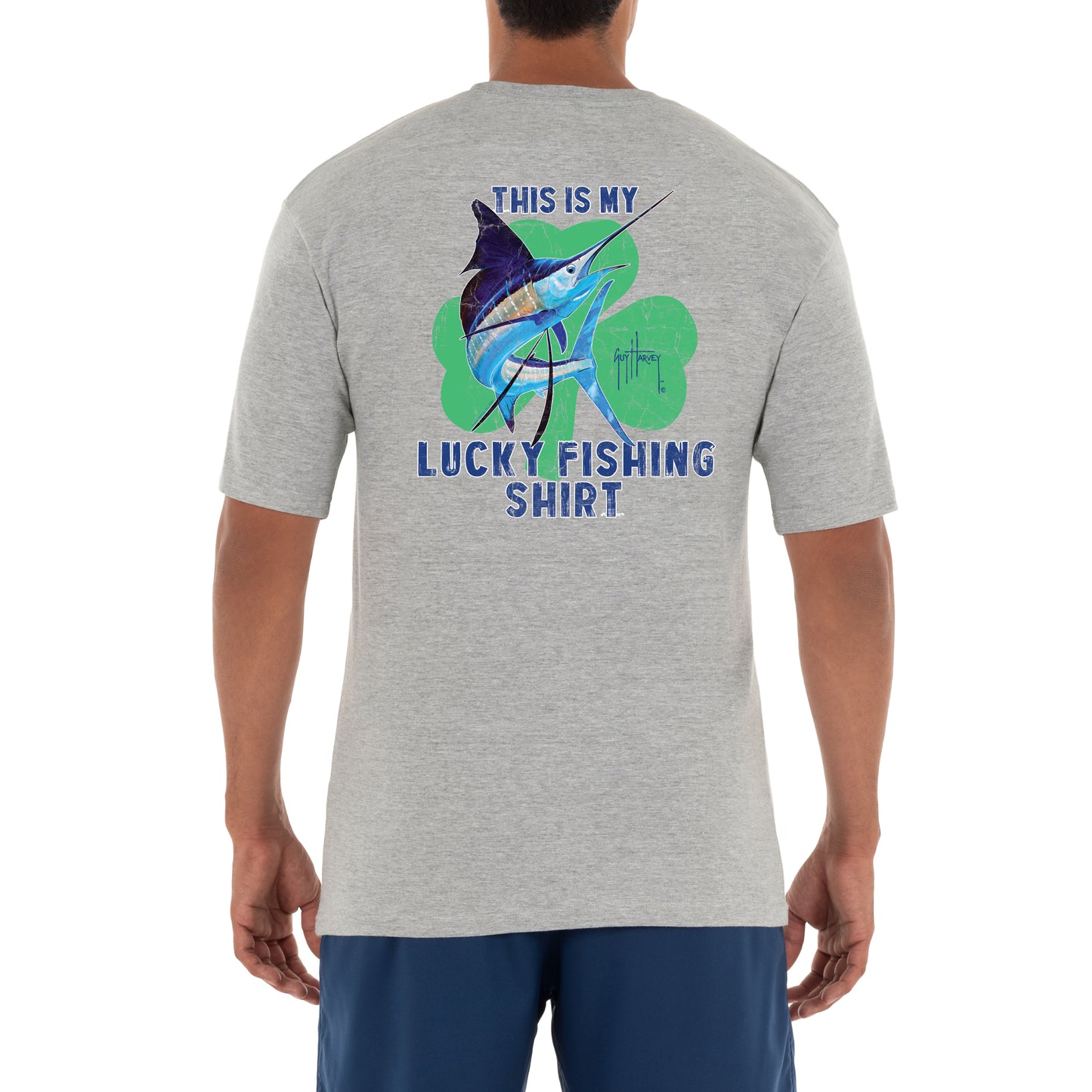 Men's 'St. Patrick Lucky Fishing Shirt' Short Sleeve Crew Neck T-Shirt