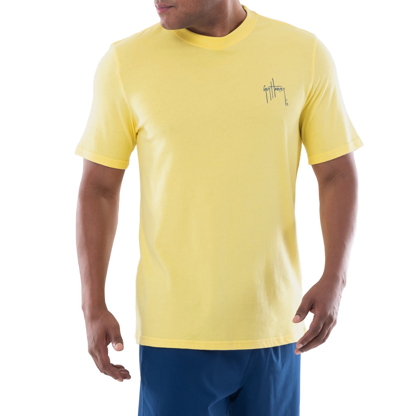 Men's Deep Blue Short Sleeve T-Shirt