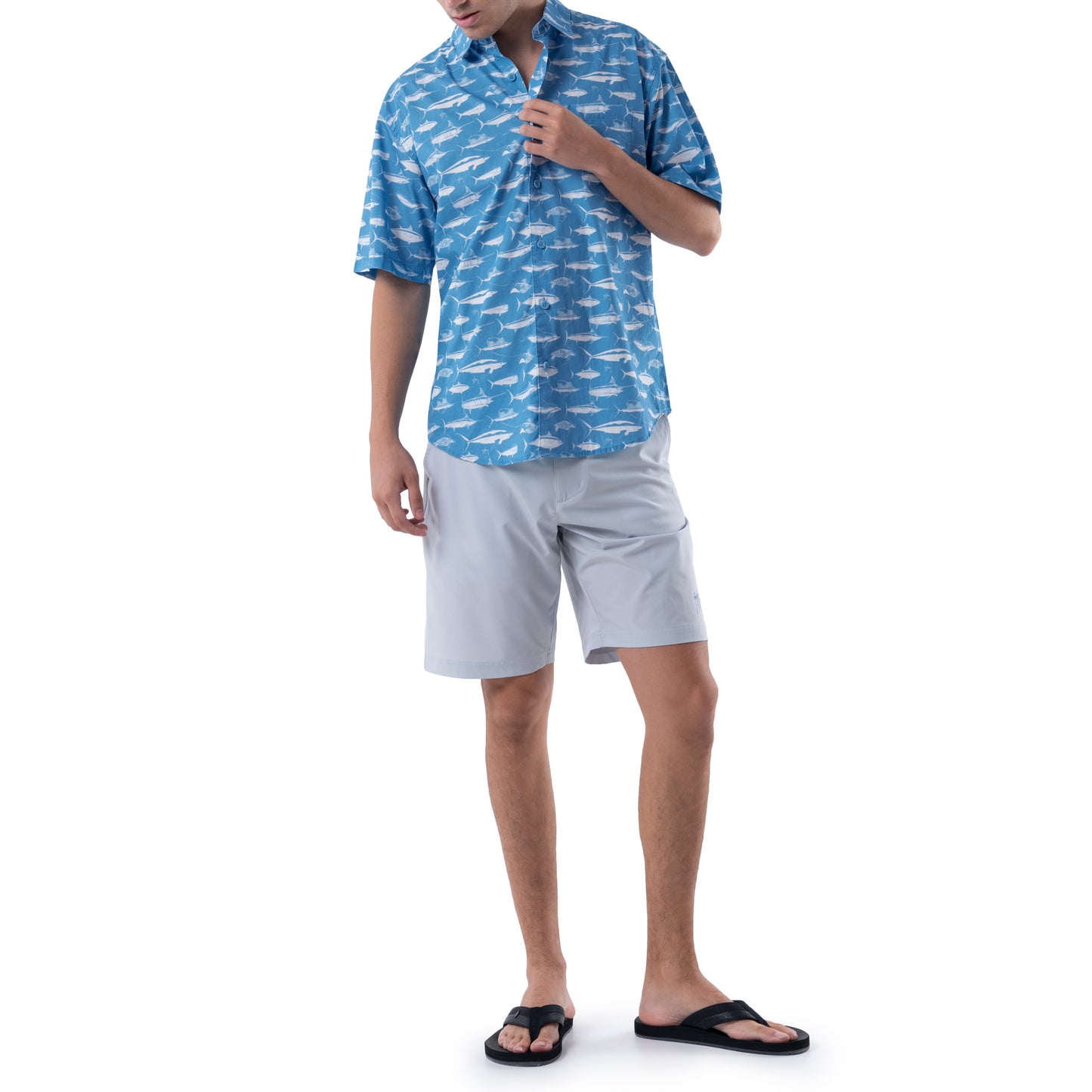 Men's Synchronized Short Sleeve Fishing Shirt View 5