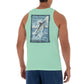 Men's Marlin Chaser Green Tank Top View 1