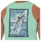 Men's Marlin Chaser Green Tank Top View 2