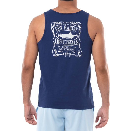 Men's Proudly Southern Navy Tank Top View 1