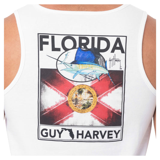 Men's Florida Flag White Tank Top