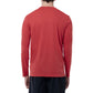 Men Long Sleeve Performance Fishing Sun Protection with UPF 50 Plus. Color Red Back