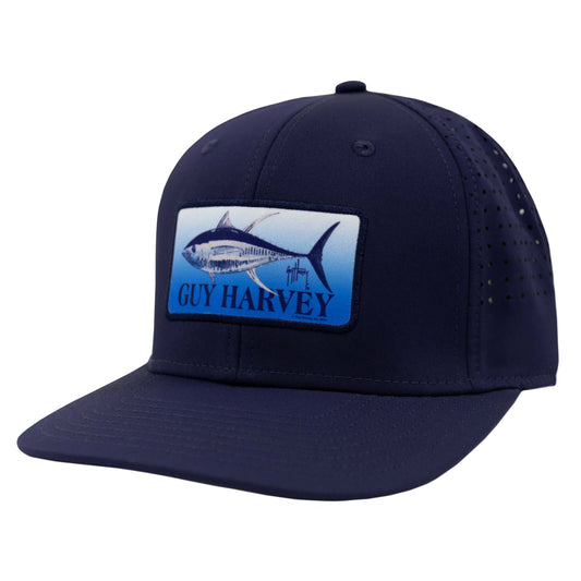 Men's Navy Total Tuna Flex Fitted Trucker Hat View 1