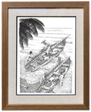 'OLD MAN' SET OF 8 BLACK AND WHITE FRAMED LITHOGRAPHS View 1