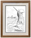 'OLD MAN' SET OF 8 BLACK AND WHITE FRAMED LITHOGRAPHS View 4