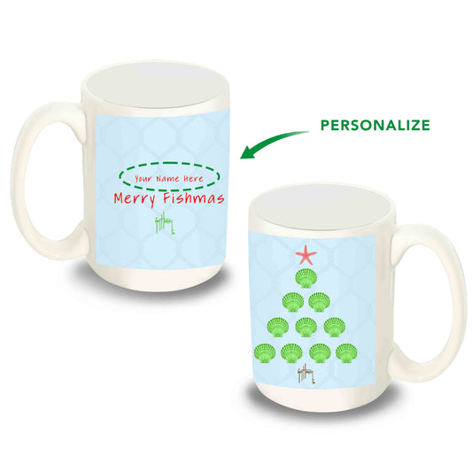 Holiday Shell Tree Custom Mug
