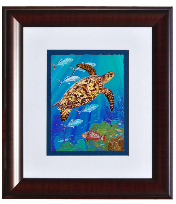 Reef Glider Framed Open Edition – Guy Harvey