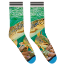 Green Trout Socks View 1