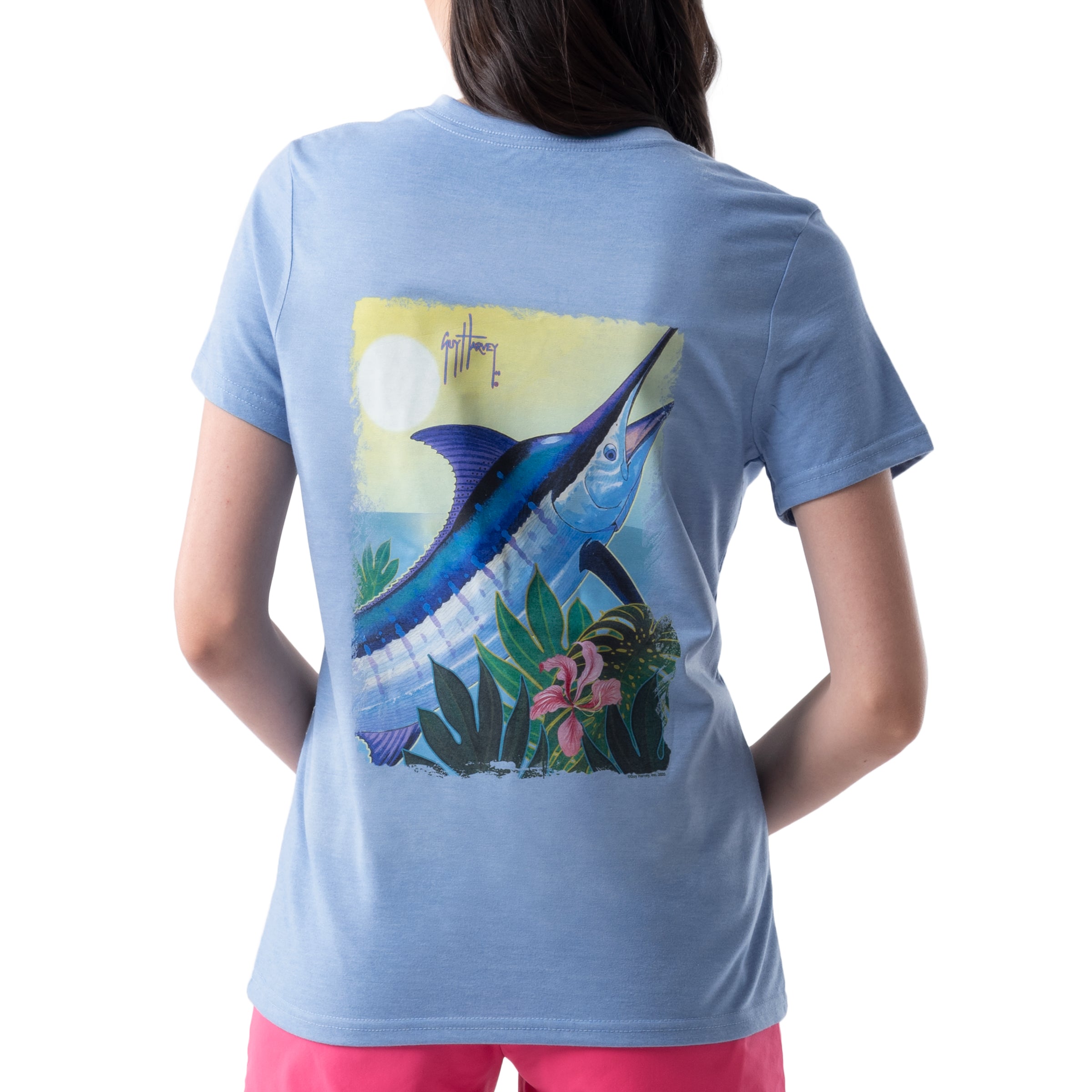 Ladies Paradise Short Sleeve V-Neck T-Shirt View 3