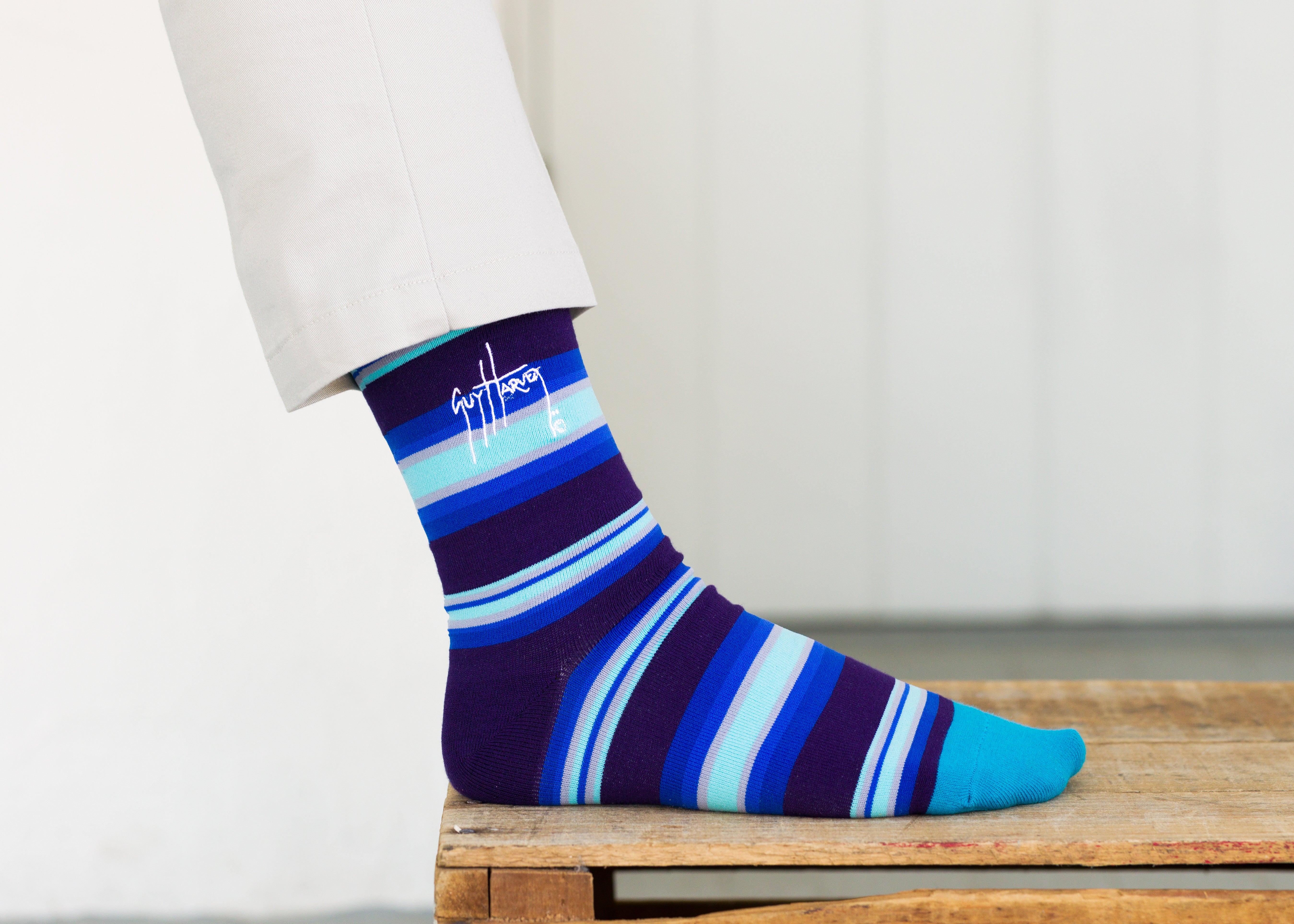 Marlin Stripe Bamboo Knitted Socks View 3